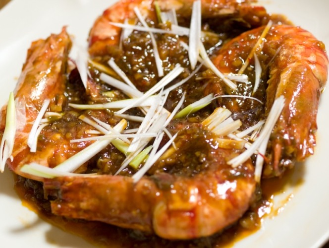 明蝦料理